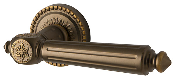 Ручка роздільна (Н.З.) ARMADILLO коричнева бронза CL4-BB-17 Matador (розет)  27807