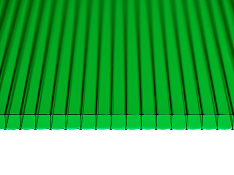 Полікарбонат SOTOLUX сотовий зелений 6 мм (лист 12м х 2,1м)