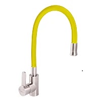 Змішувач для кухні ZERIX LR74004-4 нерж. жовтий, LL1477