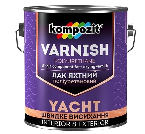 Лак яхтний поліуретановий "Kompozit" (матов., 2,5 л)