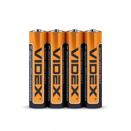 Батарейка Videx R03P/AAA 4pcs SHRINK