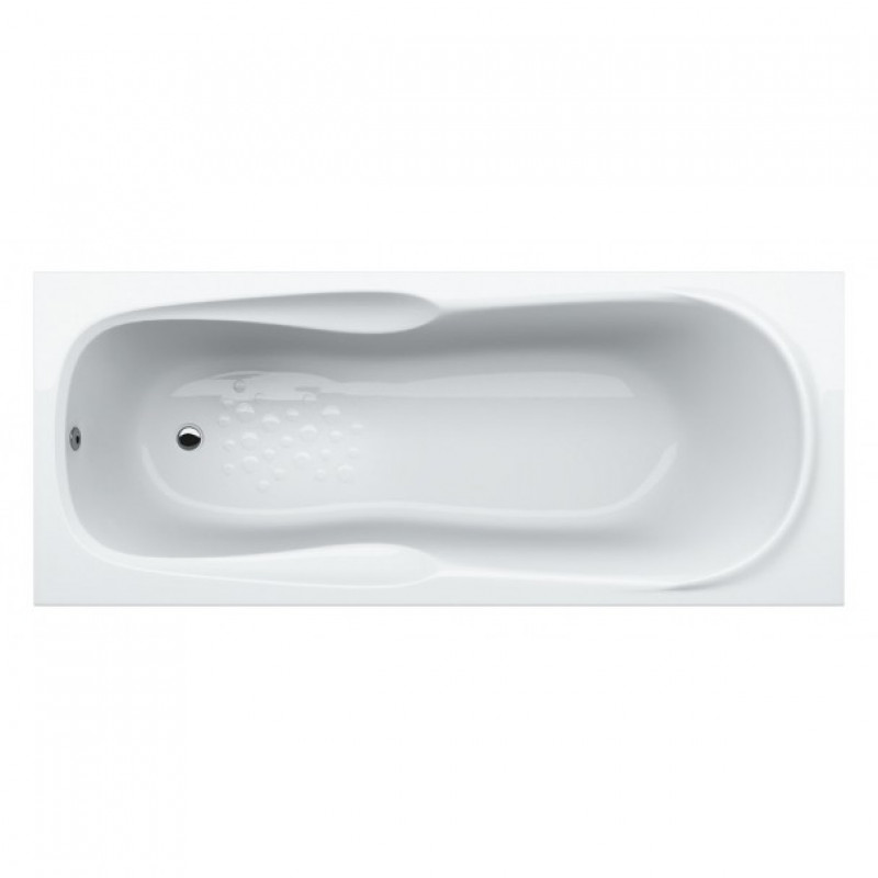Ванна акрил. прямокутна 160x70x41 ''SWAN EVA''+Карніз у ванну Lux Galaxy 120*220см (асорт.) арт.013