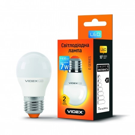 Лампа LED VIDEX G45 7W 4100K 220V E27 (VL-G45-07274)