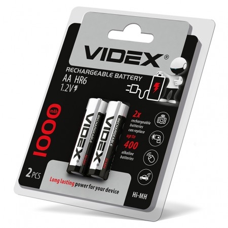  Аккумулятор Videx HR03/AAA 1000MAH double blister/2pcs 20/200