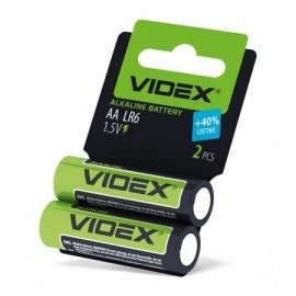 Батарейка Videx LR6/AA 2pcs SHRINK CARD