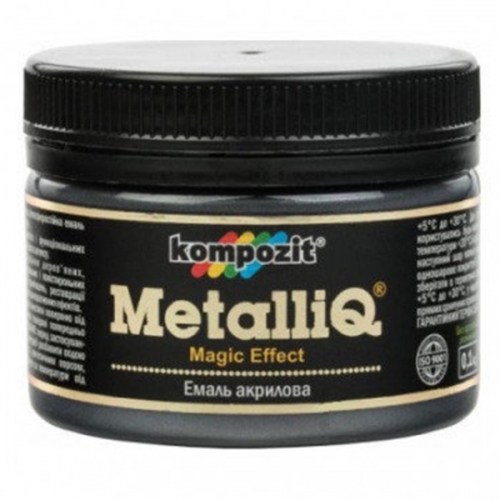 Емаль акрилова METALLIQ "Kompozit" (чорна перлина, 0,1 кг)