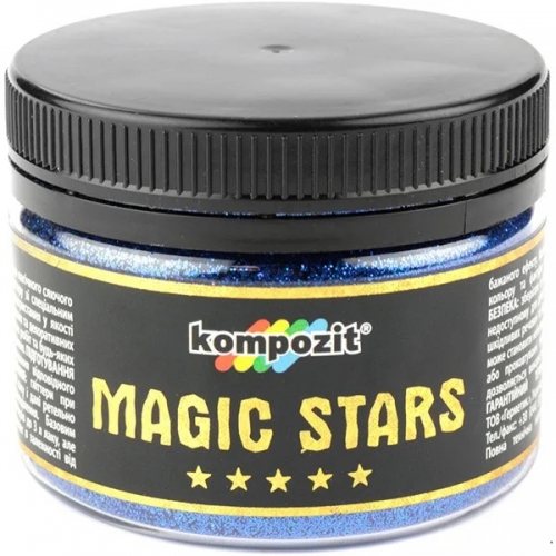 Декор-гліттер MAGIC STARS "Kompozit" (блакитне сяйво, 60 г)