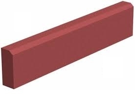 Поребрик червоний (1шт/0,5м. 6 см)