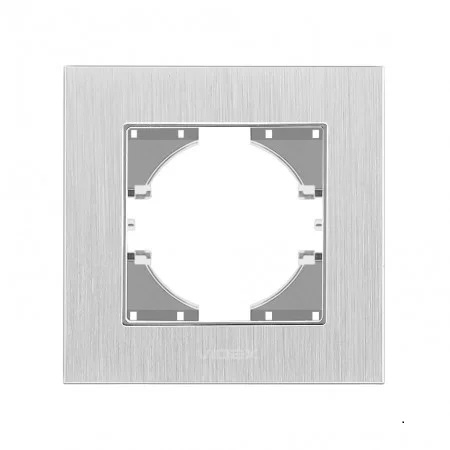 Рамка VIDEX BINERA серебристый алюминий одинарная горизонтальная (VF-BNFRA1H-SL) (13/156)