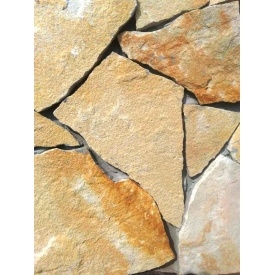 Камінь натуральний Луганськ жовтий "Плитка №2" (1ряд=1,2м.кв)