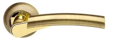 Ручка роздільна (Н.З.) ARMADILLO бронза/матове золото LD21-1AB/SG-6 Vega (розет)  14832