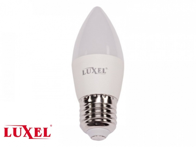 Лампа LED C37 230V 10w E27 4000K свічка EKO LUXEL (042-NE)