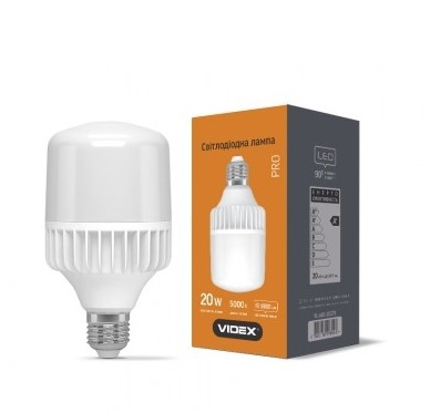 Лампа LED VIDEX A65 20W 5000K E27 220V (VL-A65-20275) 