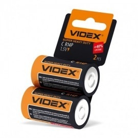 Батарейка Videx R14P/C 2pcs SHRINK CARD