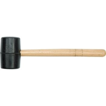 Молоток гумовий VOREL з дерев'яною ручкою, Ø=55мм арт.33650 