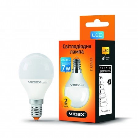 Лампа VIDEX LED G45e 7W E14 4100K 220V (VL-G45e-07144)
