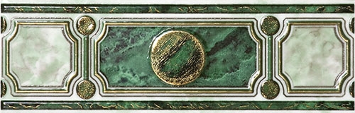 Бордюр Pietra зелений широкий БШ 20 011
