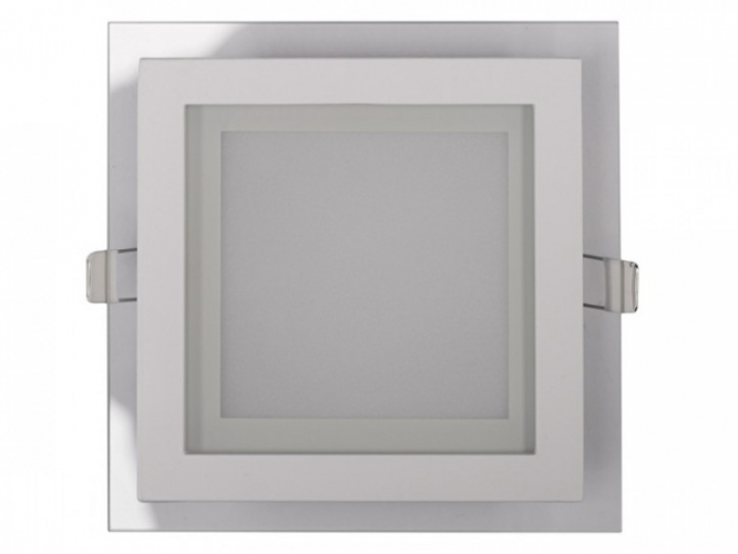 Панель LED квадрат (скло) 12w 900Lm 4000K 160х160х30mm IP20 (DLSG-12N) LUXEL