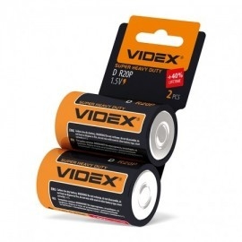 Батарейка Videx R2OP/D 2pcs SHRINK CARD