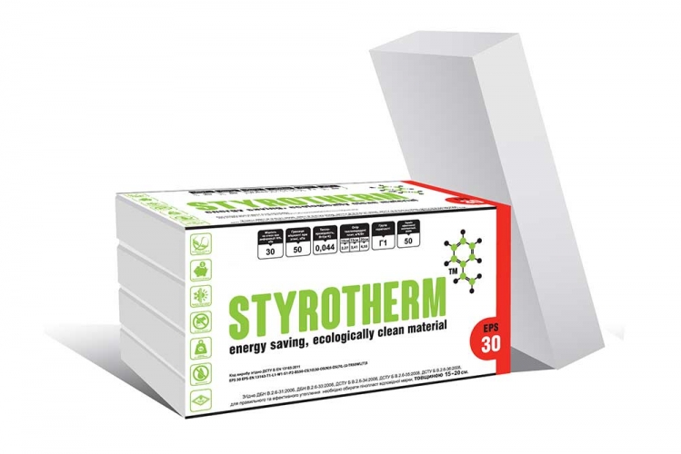 Пінопласт Styrotherm EPS 30-100мм (6шт) пл.25