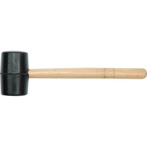 Молоток гумовий VOREL з дерев'яною ручкою, Ø=45мм арт.33550 