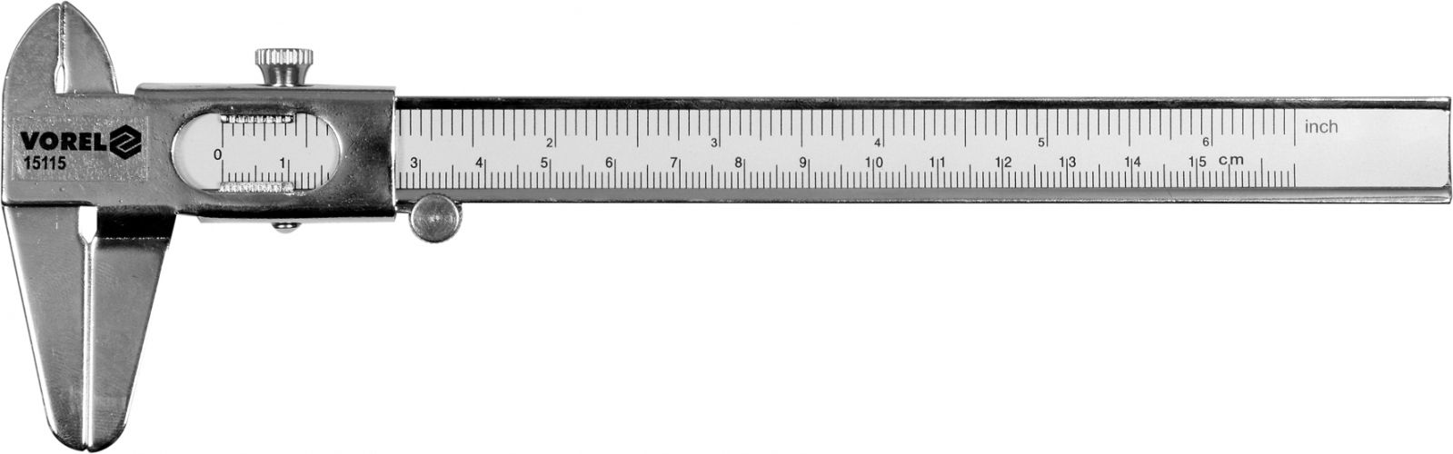 Штангенциркуль VOREL : l= 150 мм, з метричною і дюймовою шкалами арт.15115 