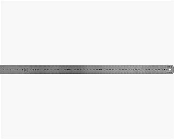 Лінійка з нержавіючої сталі YATO : L= 600 x 19 мм, двостороння шкала, таблиці перетворення арт.YT-70723 