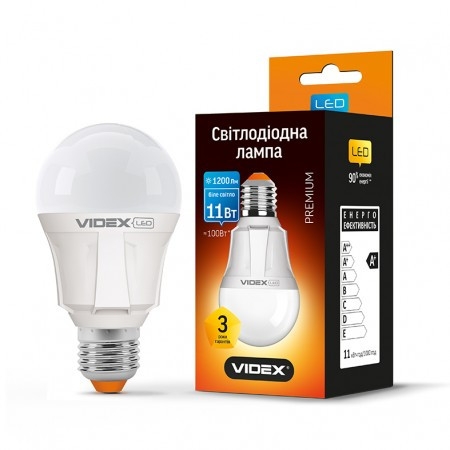 Лампа LED VIDEX A60 11W 4100K 220V E27 (VL-A60-11274)